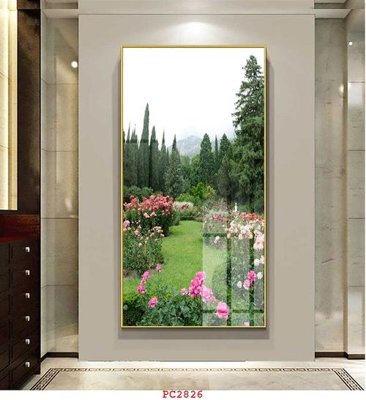 Download file gốc File tranh phong cảnh thiên nhiên PC2826 (in lụa) cao cấp