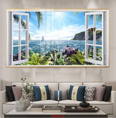 File in trần File tranh phong cảnh thiên nhiên PC3312 (file gốc) xuyên sáng