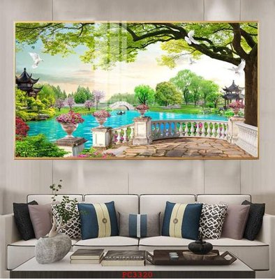 File PSD File tranh phong cảnh thiên nhiên PC3320 (bản gốc) độ phân giải cao