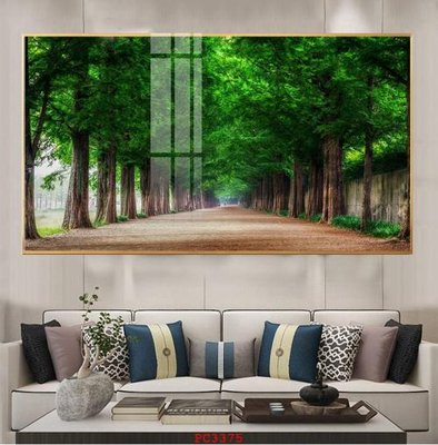 File tranh gốc in trần nhà File tranh phong cảnh thiên nhiên PC3375 3D