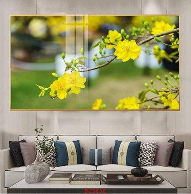 File in trần File tranh phong cảnh thiên nhiên PC3638 (bản gốc 3D) sống động