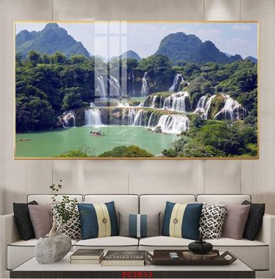 File gốc File tranh phong cảnh thiên nhiên PC3833 (in ấn) màu sắc trung thực