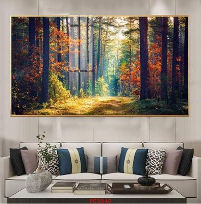 File PSD File tranh phong cảnh thiên nhiên PC3940 (gốc) tách lớp chi tiết