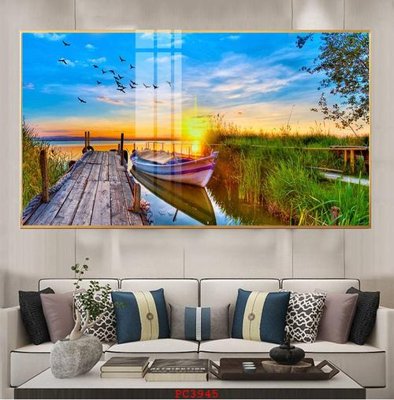 File gốc File tranh phong cảnh thiên nhiên PC3945 (in mica) làm bảng hiệu