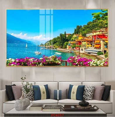 Hình ảnh file gốc in lụa File tranh phong cảnh thiên nhiên PC4057