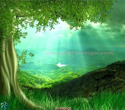 File tranh File gốc phong cảnh PC421 (bản gốc) treo quán cafe