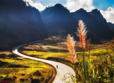 File gốc File tranh phong cảnh việt nam PC6237 (in mica) làm bảng hiệu