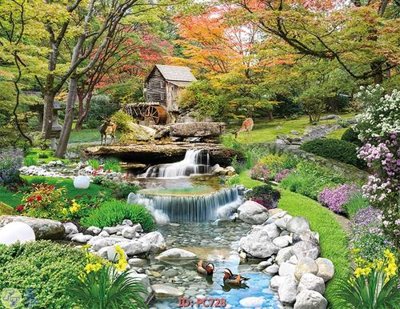 File tranh in tráng gương File gốc phong cảnh PC728 (siêu nét)