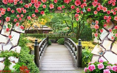 File tranh File tranh phong cảnh thiên nhiên PCN107 (bản gốc) in lụa 5D