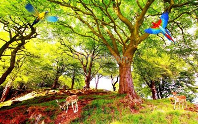 Tải file File tranh phong cảnh thiên nhiên PCN108 (gốc) làm file thiết kế