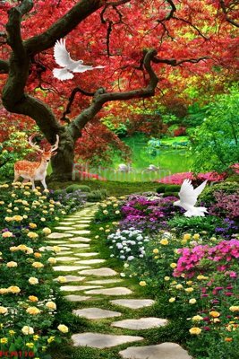 File gốc File tranh phong cảnh thiên nhiên PCN110 (in mica) làm quà tặng