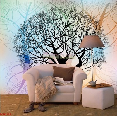 Hình ảnh file gốc in trần nhà File tranh phong cảnh thiên nhiên PCN1119