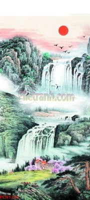 File gốc File tranh phong cảnh thiên nhiên PCN1220 (thiết kế) cho in ấn