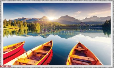 File gốc File tranh phong cảnh thiên nhiên PCN1228 (in 3D) nghệ thuật