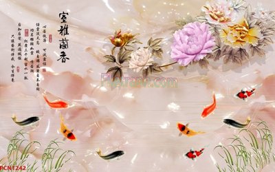 File tranh File tranh phong cảnh thiên nhiên PCN1242 (file gốc) chủ đề phong thủy