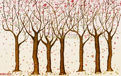 Hình ảnh file gốc in trần nhà File tranh phong cảnh thiên nhiên PCN1252