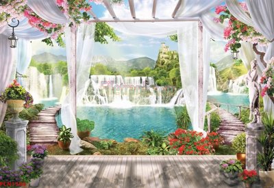 File tranh gốc PSD File tranh phong cảnh thiên nhiên PCN1304 còn nguyên layer