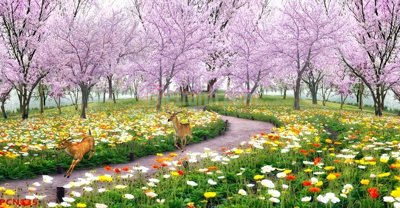 Hình ảnh gốc File tranh phong cảnh thiên nhiên PCN135 (để in khổ lớn)