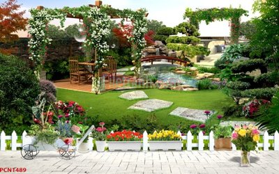 File gốc File tranh phong cảnh thiên nhiên PCN1489 (chủ đề hiện đại) trang trí