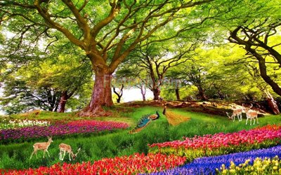 File gốc File tranh phong cảnh thiên nhiên PCN162 (in 3D) nghệ thuật