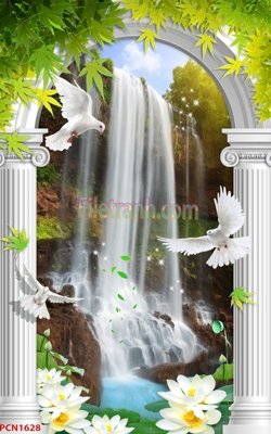 File gốc File tranh phong cảnh thiên nhiên PCN1628 (phong cách) cổ điển
