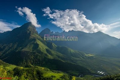 File tranh File tranh phong cảnh thiên nhiên PCN1665 (ảnh gốc) in trần 3D