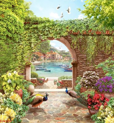 File PSD File tranh phong cảnh thiên nhiên PCN1875 (bản gốc) độ phân giải cao