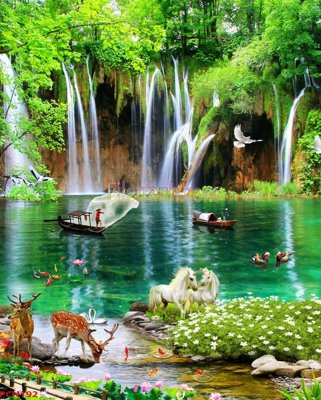 File tranh File tranh phong cảnh thiên nhiên PCN192 (gốc) chủ đề thành phố