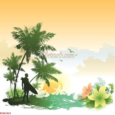 Download file gốc File tranh phong cảnh thiên nhiên PCN1921 (in lụa) cao cấp