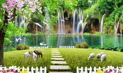 Tải file File tranh phong cảnh thiên nhiên PCN193 (gốc) làm tranh treo tường