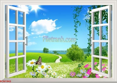 Tải file File tranh phong cảnh thiên nhiên PCN1943 (gốc) làm tranh treo tường