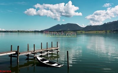 Hình ảnh file gốc in lụa File tranh phong cảnh thiên nhiên PCN1954