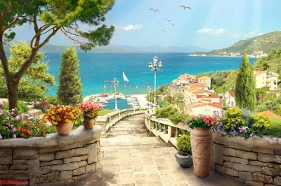 File gốc File tranh phong cảnh thiên nhiên PCN2017 (phiên bản chuẩn) để in ấn