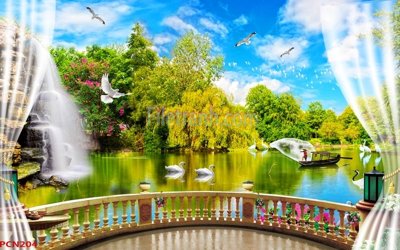 Download file tranh PSD File tranh phong cảnh thiên nhiên PCN204 để chỉnh sửa