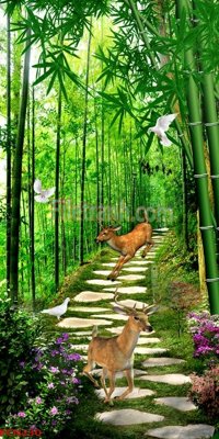 File tranh File tranh phong cảnh thiên nhiên PCN230 (gốc) chủ đề động vật