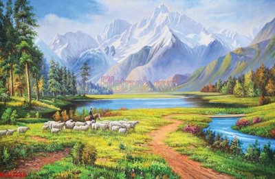 File tranh File tranh phong cảnh thiên nhiên PCN2308 (gốc) in trên kính