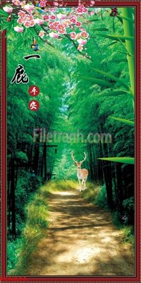 File tranh File tranh phong cảnh thiên nhiên PCN234 (bản gốc) treo quán cafe