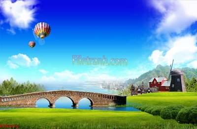 File gốc File tranh phong cảnh thiên nhiên PCN2416 (PNG) chất lượng cao