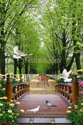 File gốc in ấn File tranh phong cảnh thiên nhiên PCN244 chất lượng vượt trội