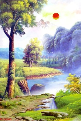 File tranh File tranh phong cảnh thiên nhiên PCN265 (gốc) chủ đề tĩnh vật