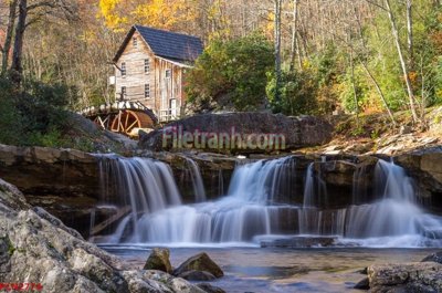 File PSD File tranh phong cảnh thiên nhiên PCN2774 (bản gốc) chất lượng nhất