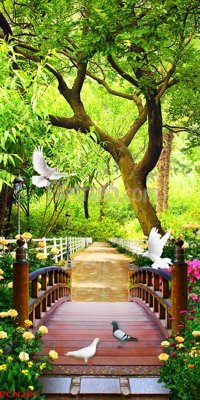 Tải file File tranh phong cảnh thiên nhiên PCN281 (PSD) cho in tranh 3D