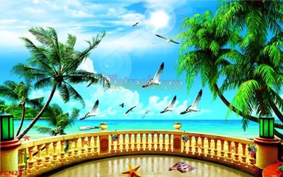 Tải file File tranh phong cảnh thiên nhiên PCN283 (gốc) để in ấn ngay