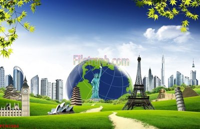 File tranh File tranh phong cảnh thiên nhiên PCN2984 (gốc) chủ đề thành phố