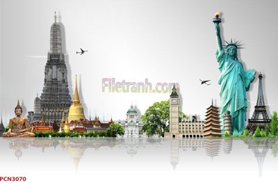 File gốc in ấn File tranh phong cảnh thiên nhiên PCN3070 chất lượng vượt trội