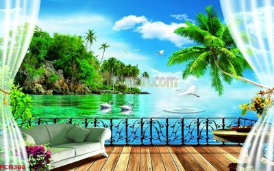 Tải về hình ảnh gốc File tranh phong cảnh thiên nhiên PCN308 sắc nét