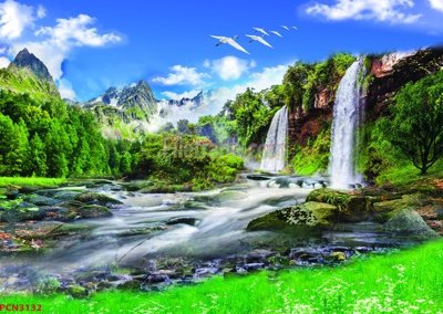 File PSD in ấn File tranh phong cảnh thiên nhiên PCN3132 (chất lượng cao)