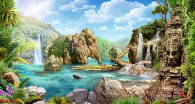 File tranh quảng cáo File tranh phong cảnh thiên nhiên PCN3133 (file gốc) chuyên nghiệp