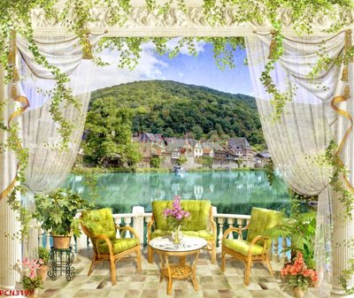 File PSD File tranh phong cảnh thiên nhiên PCN3197 (bản gốc) chất lượng nhất