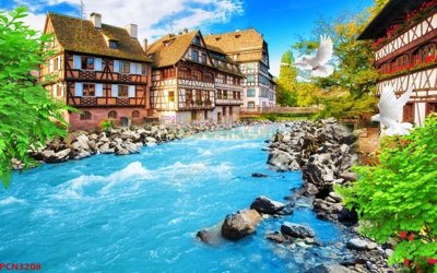 File PSD in ấn File tranh phong cảnh thiên nhiên PCN3208 (chất lượng cao)